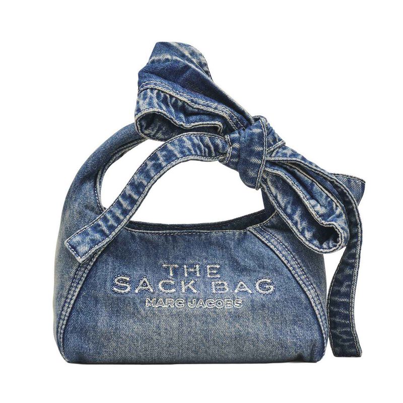 MARC JACOBS The Mini Denim Bow Sack Bag image number 0